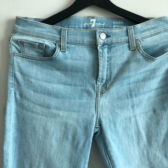 7FAM Gwenevere Angled Raw Hem Skinny Jeans - Picture 3 of 9